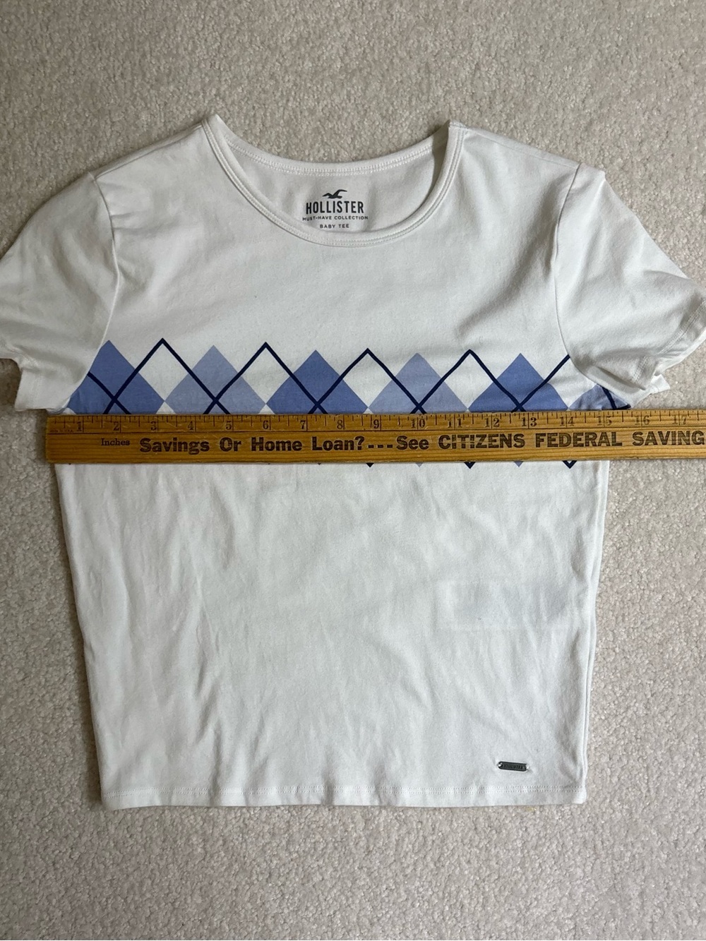 HOLLISTER CROPPED BABY TEE STRETCH SIZE M NWOT - Picture 8 of 9